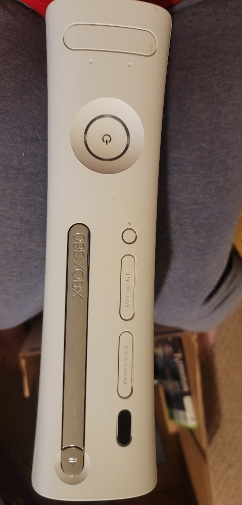 XBOX 360 with controller and game.